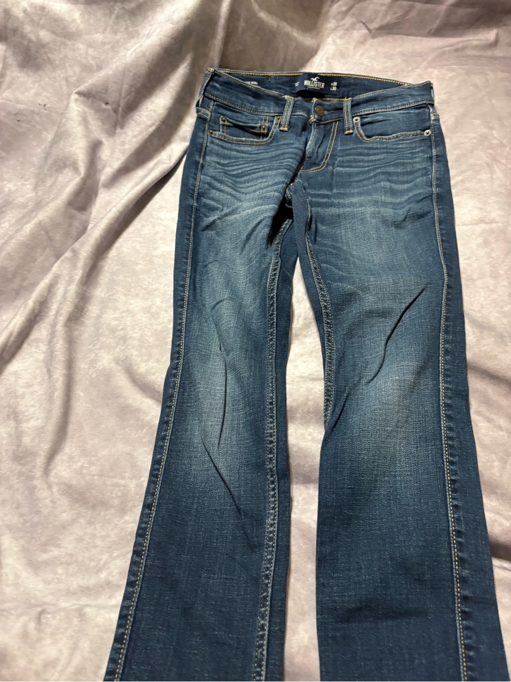 Hollister Women's Medium-Dark Blue Bootcut Jeans